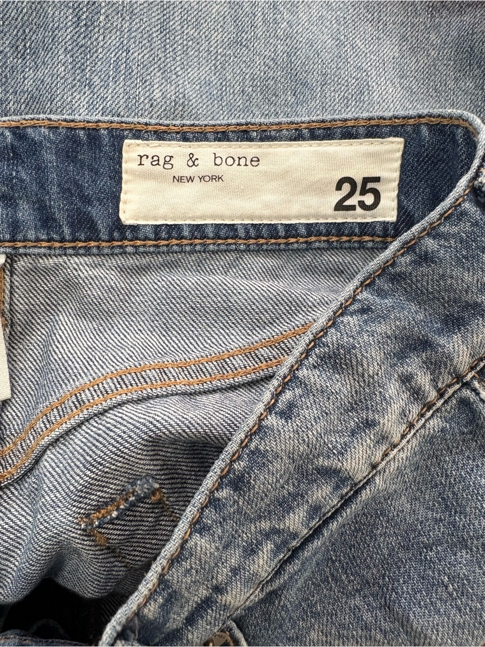 Rag & Bone Featherweight Sofie High Rise Full Length Ultra-Wide Leg Jeans Sz 25 - Picture 7 of 10